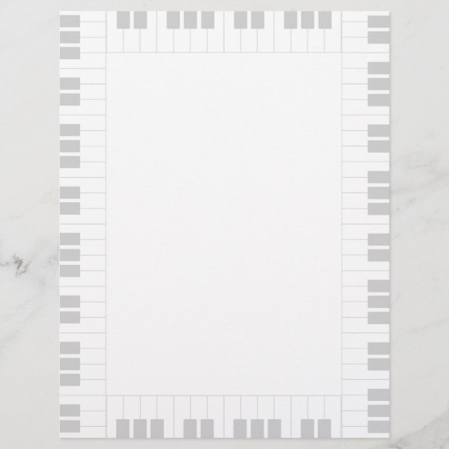 Papier Cadre pour piano (Devant)