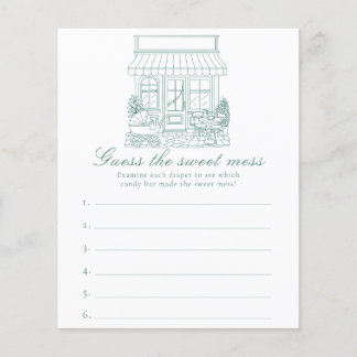 Papier Cafe Bebe Baby shower Guess the sweet mess game