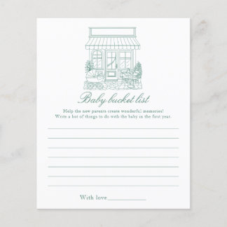 Papier Cafe Bebe Baby shower - Liste de souhaits pour béb