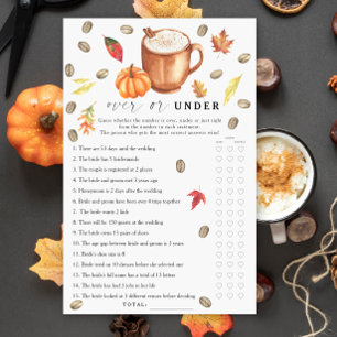 Papier Café Citrouille douche nuptiale Au-dessus ou en de