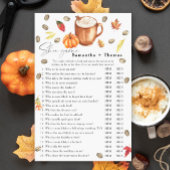 Papier Café citrouille Douche nuptiale Chaussure jeu