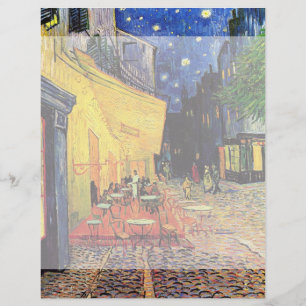 Papier Café Terrasse à la nuit par Vincent van Gogh