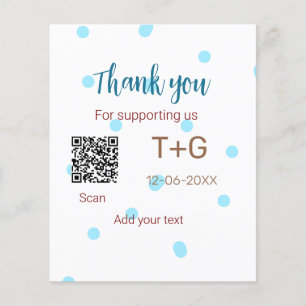 Papier Caisse de lune de miel Ajouter code Q R nom du cou