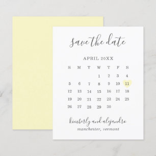 Papier Calender Coeur Jaune Budget Mariage Enregistrer la