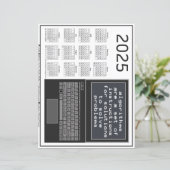 Papier Calendrier 2025 : Les algorithmes d'ordinateur por (Debout devant)