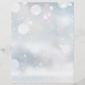 Papier Calendrier de mariage élégant en écriture hivernal (Dos)