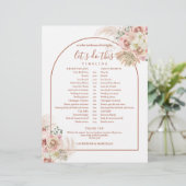 Papier Calendrier de mariage en terre cuite avec herbe de (Debout devant)