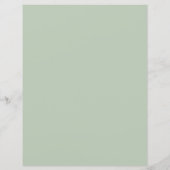 Papier Calendrier de mariage floral feuillage verdure (Dos)