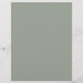 Papier Calendrier de mariage moderne vert sauge (Dos)
