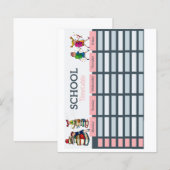 Papier Calendrier scolaire (Devant / Derrière)