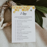 CALLA Bee I Spy Mariage Game Card