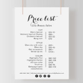 Papier Calligraphie Beauté Salon Tarifs