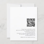 Papier Calligraphie BUDGET Code QR Mariage Soirée Invitat (Dos)