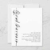 Papier Calligraphie BUDGET Code QR Mariage Soirée Invitat (Devant)