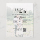 Papier Calligraphie budgétaire Code QR Fête des mariées (Devant)