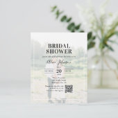 Papier Calligraphie budgétaire Code QR Fête des mariées (Debout devant)