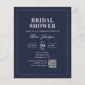 Papier Calligraphie budgétaire Code QR Marine Fête des ma (Devant)