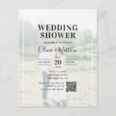 Papier Calligraphie budgétaire Code QR Wedding shower pho (Devant)