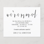 Papier Calligraphie budgétaire Nous Avons Déménagé Une No (Devant)