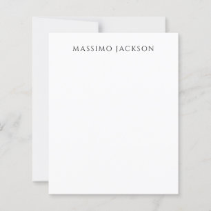 Papier Calligraphie chic simple noir et blanc de son prop
