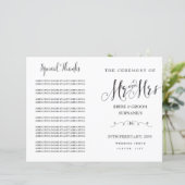 Papier Calligraphie de script moderne M & Mme Wedding Pro (Debout devant)