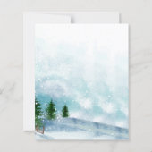 Papier Calligraphie du matin d'hiver Mariage Enregistrer  (Dos)