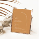 Papier Calligraphie en terre cuite Signature Boissons Pan<br><div class="desc">Designed to coordinate with the "Arches Minimum" Wedding Invite Collection. To change details,  click "détails". To move the text or change the size,  font,  or color,  click "Edit using Design Tool". View the collection link on this page to see all of the matching items in this beautiful design.</div>
