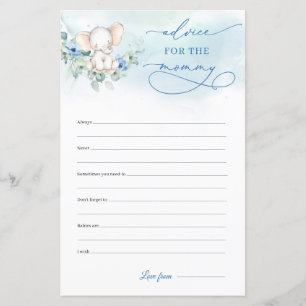 Papier Calligraphie Garçon Elephant Conseils Pour La Mama