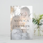 Papier Calligraphie Moderne de Budget V2 Photo Mariage ME (Debout devant)