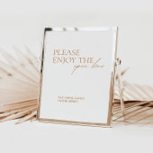 Papier Calligraphie moderne élégante Panneau à barre ouve