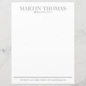 Papier Calligraphie moderne Simple Typographie Profession (Devant)