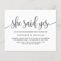 Calligraphie Noire Elle A Dit Oui Parti Engagement
