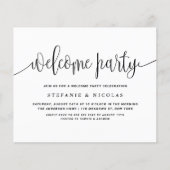 Papier Calligraphie noire Invitation de la fête de bienve (Devant)