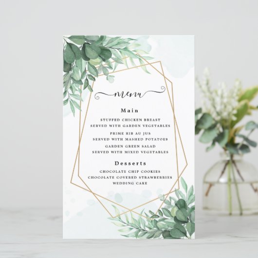 Papier Calligraphie simple végétation rustique (Debout devant)