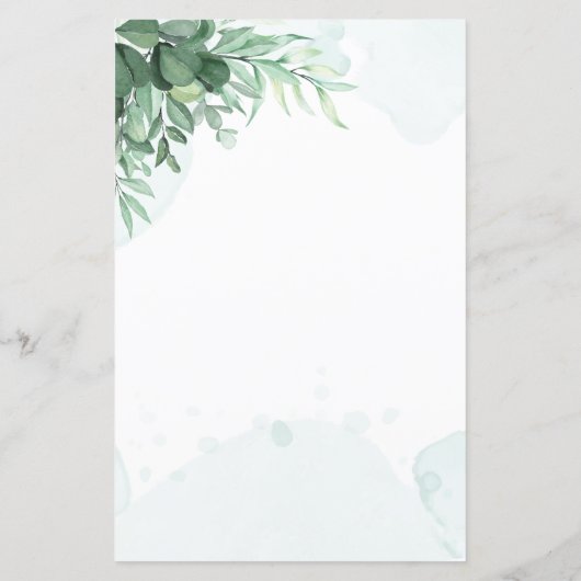 Papier Calligraphie simple végétation rustique (Dos)