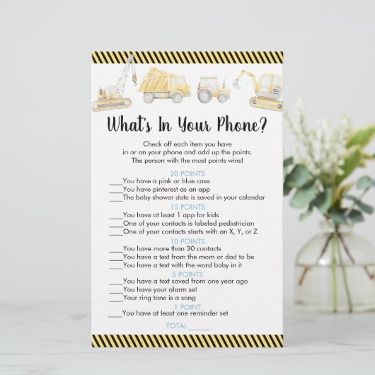 Papier Camion de construction Qu'est-ce que dans votre je (Debout devant)