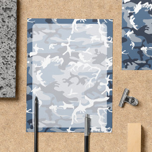 Papier Camo bleu, Camo d'hiver, Camouflage neige, Militai