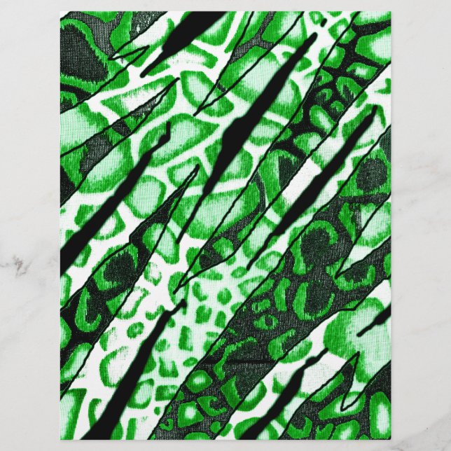 Papier Camo de peau de serpent vert (Devant)