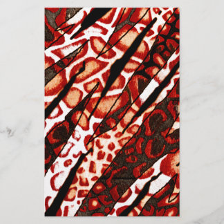 Papier Camo léopard rouge