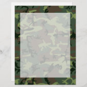 Papier Camouflage Camo Green Brown Pattern (Devant / Derrière)