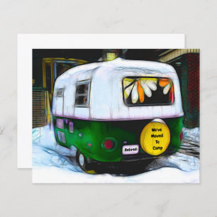 Papier Camper Budget Retro Retraité Déplacement Vintage R