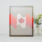 Papier Canada Flag-Chrome par Shirley Taylor (Debout devant)