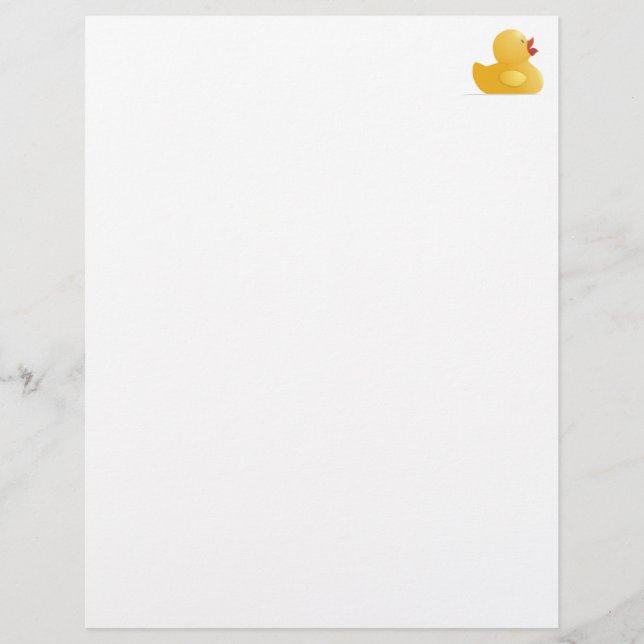 Papier Canard en caoutchouc jaune (Devant)