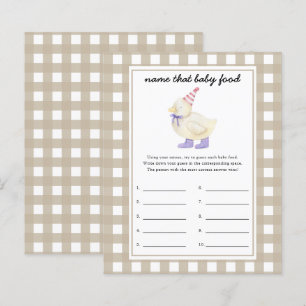 Papier Canard - Nom que bébé Alimentation jeu de douche