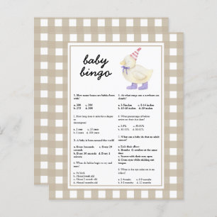 Papier Canard - Trivia bébé   Jeu baby shower