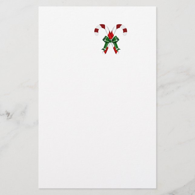 Papier Canystick de Noël Avec Bow (Devant)