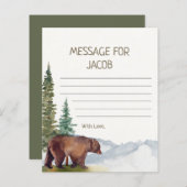 Papier Capsule de temps de l'ours des bois (Devant / Derrière)