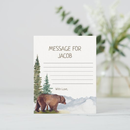 Papier Capsule de temps de l'ours des bois (Debout devant)