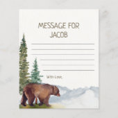 Papier Capsule de temps de l'ours des bois (Devant)