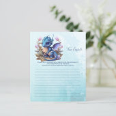 Papier Capsule de temps des jeux de baby shower (Debout devant)